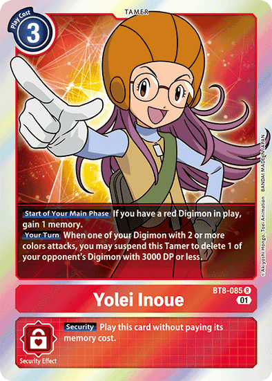 Yolei Inoue - BT8-085 - Rare available at 401 Games Canada