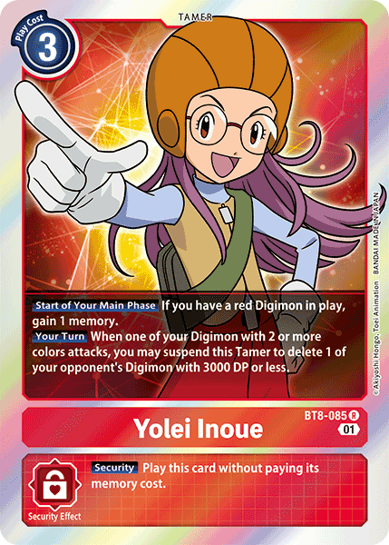 Yolei Inoue - BT8-085 - Rare available at 401 Games Canada