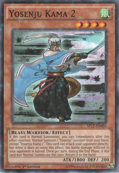 Yosenju Kama 2 - SP17-EN005 - Starfoil Rare - 1st Edition available at 401 Games Canada