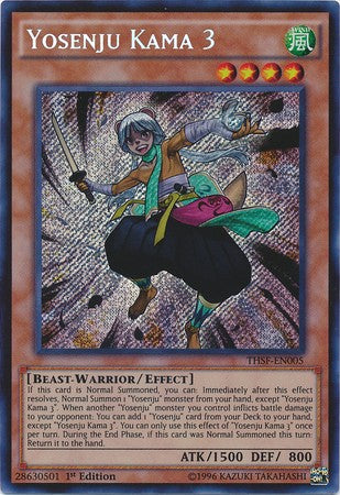 Yosenju Kama 3 - THSF-EN005 - Secret Rare - 1st Edition available at 401 Games Canada