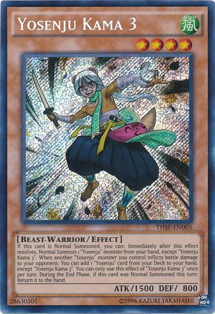 Yosenju Kama 3 - THSF-EN005 - Secret Rare - Unlimited available at 401 Games Canada