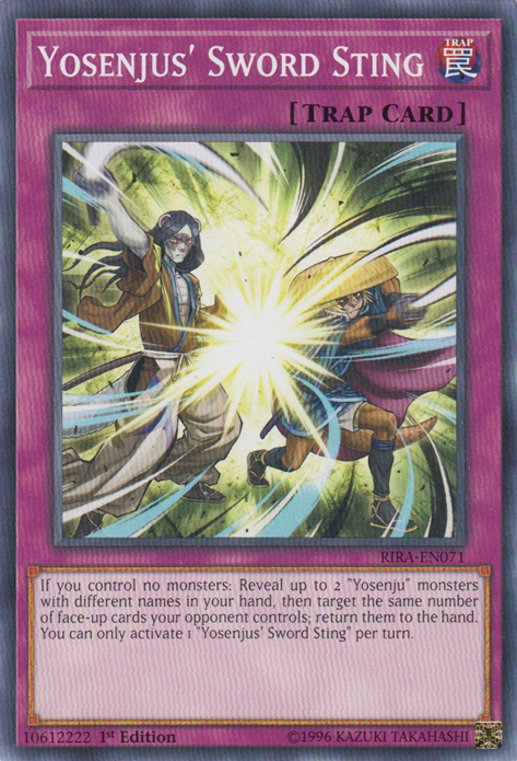 Yosenjus' Sword Sting - RIRA-EN071 - Common - 1st Edition available at 401 Games Canada