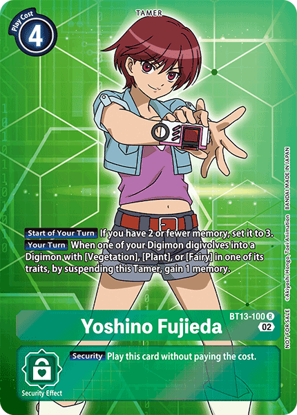 Yoshino Fujieda (Box Topper) - BT13-100 - Rare available at 401 Games Canada