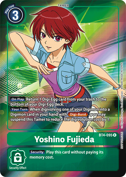 Yoshino Fujieda (Box Topper) - BT4-095 - Rare available at 401 Games Canada