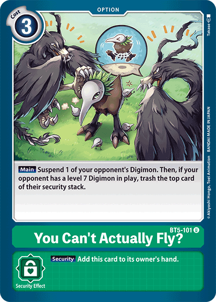 You Can't Actually Fly? - BT5-101 - Uncommon available at 401 Games Canada