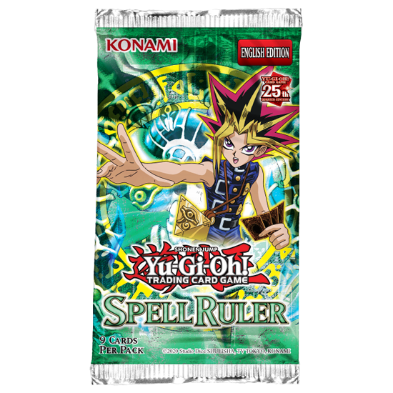 Yugioh - 25th Anniversary - Spell Ruler Booster Pack available at 401 Games Canada