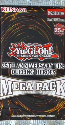 Yugioh - 25th Anniversary Tin: Dueling Heroes Booster Pack - 1st Edition available at 401 Games Canada