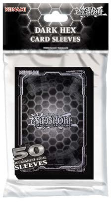 Yugioh - 50ct - Dark Hex Sleeves available at 401 Games Canada