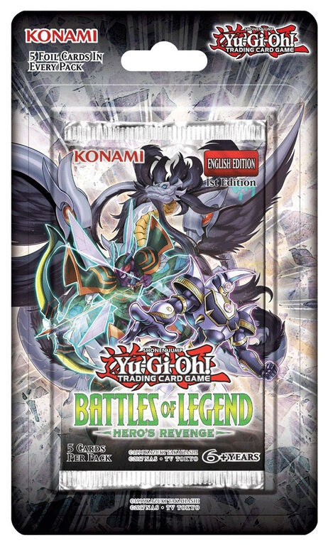 Yugioh - Battles of Legend - Hero's Revenge Blister Pack - 1st Edition available at 401 Games Canada