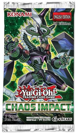 Yugioh - Chaos Impact- 1st Edition Booster Pack available at 401 Games Canada