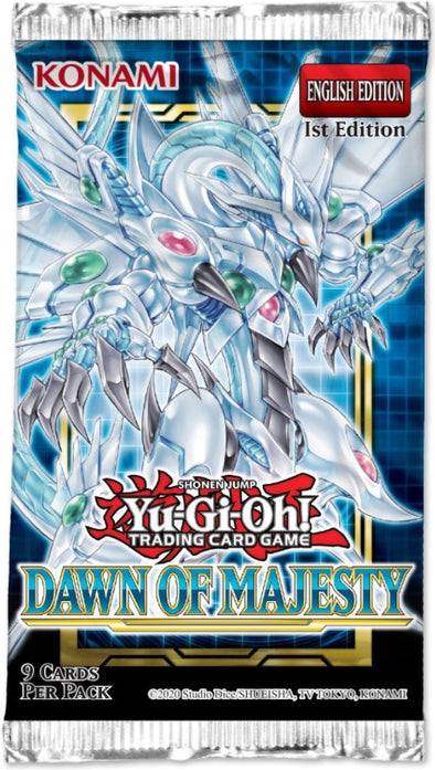 Yugioh - Dawn of Majesty Booster Pack - 1st Edition available at 401 Games Canada