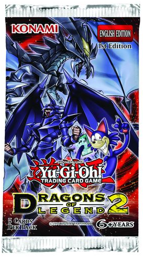 Yugioh - Dragons of Legend 2 Booster Pack available at 401 Games Canada