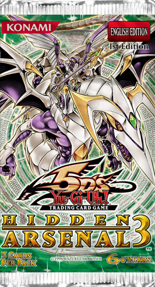 Yugioh - Hidden Arsenal 3 Booster Pack - 1st Edition available at 401 Games Canada