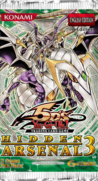 Yugioh - Hidden Arsenal 3 Booster Pack - Unlimited available at 401 Games Canada