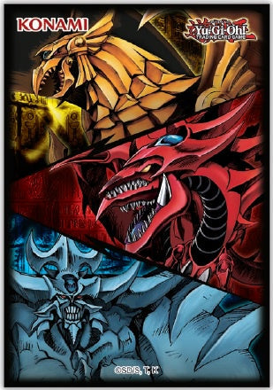 Yugioh - Sleeves 50ct - Slifer, Obelisk, & Ra available at 401 Games Canada