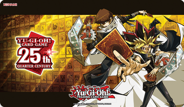 Yugioh - Yugi and Kaiba Quarter Century - Playmat (Pre-Order) available at 401 Games Canada