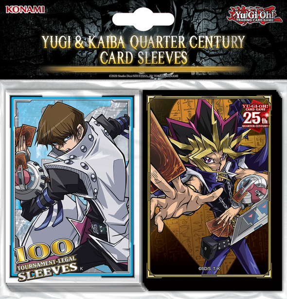 Yugioh - Yugi and Kaiba Quarter Century - Sleeves (Pre-Order) available at 401 Games Canada