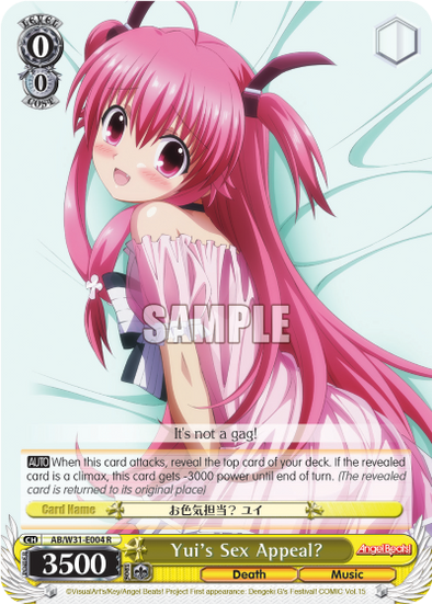 Yui's Sex Appeal? - AB/W31-E004 - Rare available at 401 Games Canada