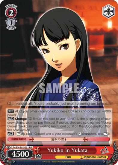 Yukiko in Yukata - P4/EN-S01-051 - Double Rare available at 401 Games Canada