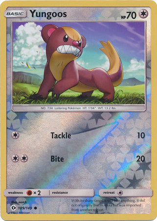 Yungoos - 109/149 - Common - Reverse Holo available at 401 Games Canada