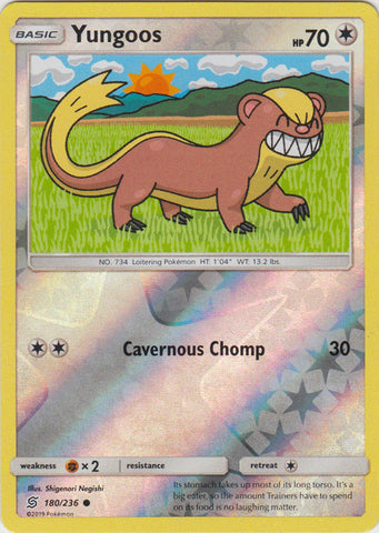 Yungoos - 180/236 - Common - Reverse Holo available at 401 Games Canada