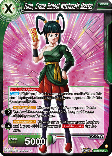 Yurin, Crane School Witchcraft Master - BT18-064 - Common available at 401 Games Canada