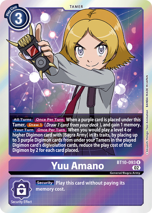 Yuu Amano - BT10-093 - Rare available at 401 Games Canada