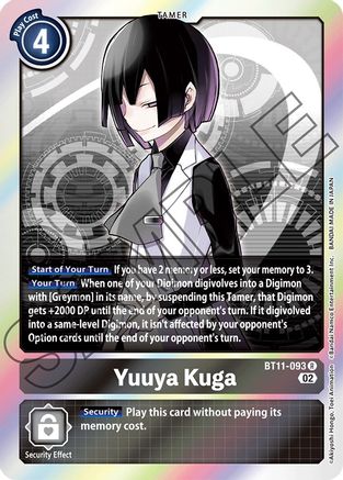 Yuuya Kuga - BT11-093 - Rare available at 401 Games Canada