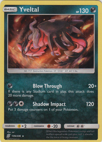 Yveltal - 139/236 - Holo Rare available at 401 Games Canada