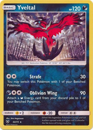 Yveltal - 54/73 - Holo Rare - Reverse Holo available at 401 Games Canada