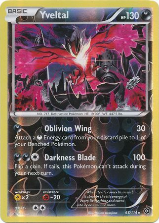 Yveltal - 65/114 - Holo Rare - Reverse Holo available at 401 Games Canada