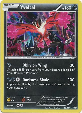Yveltal - 65/114 - Holo Rare available at 401 Games Canada
