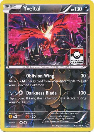 Yveltal - 65/114 - League Promo available at 401 Games Canada