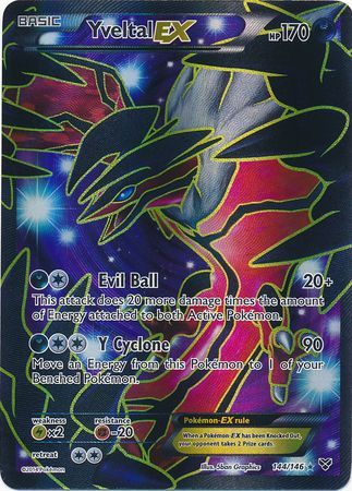 Yveltal EX - 144/146 - Full Art Ultra Rare available at 401 Games Canada