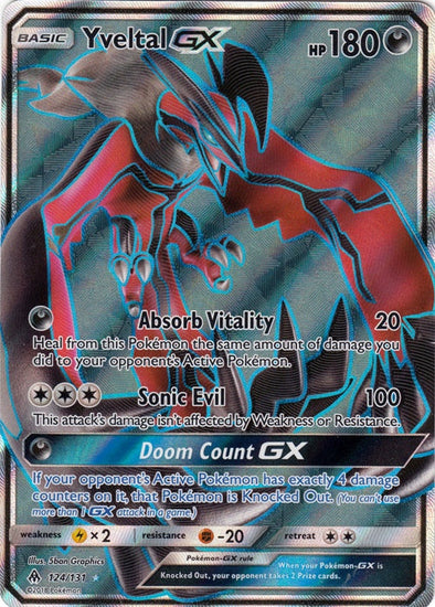 Yveltal GX - 124/131 - Full Art Ultra Rare available at 401 Games Canada