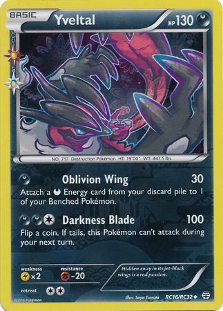 Yveltal - RC16/RC32 - Uncommon available at 401 Games Canada