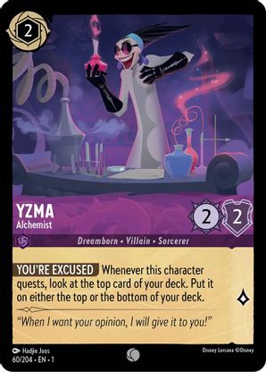 Yzma (Alchemist) - 60/204 - Common available at 401 Games Canada