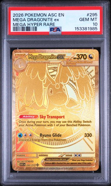 Mega Dragonite ex - Ascended Heroes - Mega Hyper Rare - GEM MT 10