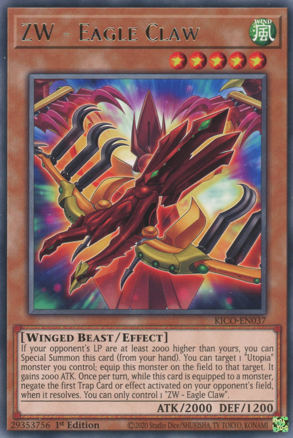 ZW - Eagle Claw - KICO-EN037 - Rare - 1st Edition available at 401 Games Canada