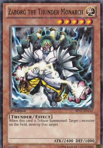 Zaborg the Thunder Monarch - BP01-EN132 - Starfoil Rare - 1st Edition available at 401 Games Canada