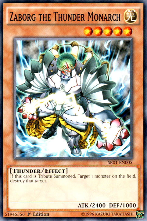 Zaborg the Thunder Monarch - SR01-EN005 - Common - 1st Edition available at 401 Games Canada