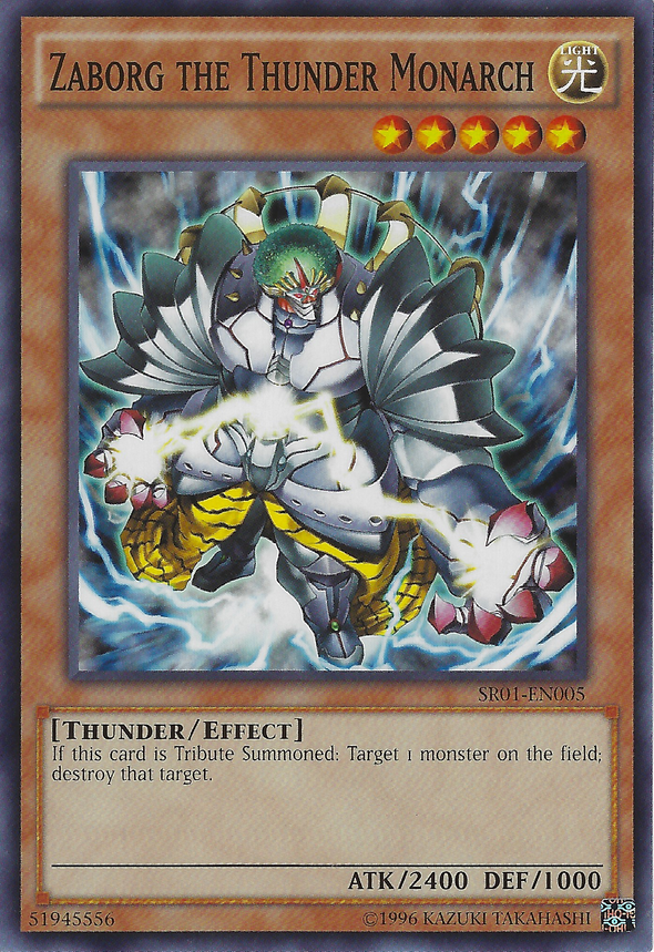 Zaborg the Thunder Monarch - SR01-EN005 - Common - Unlimited available at 401 Games Canada