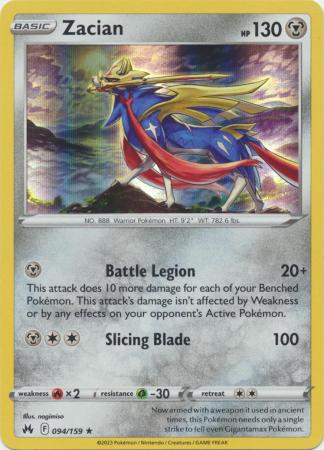 Zacian - 094/159 - Holo Rare available at 401 Games Canada