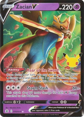 Zacian V - 016/025 - Ultra Rare available at 401 Games Canada