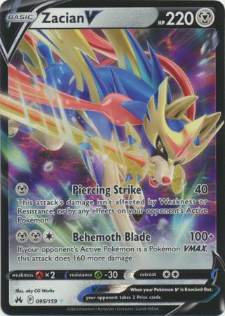 Zacian V - 095/159 - Ultra Rare available at 401 Games Canada