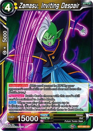 Zamasu, Inviting Despair - BT7-092 - Uncommon available at 401 Games Canada