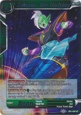 Zamasu, the Undying - DB1-058 - Uncommon (FOIL) available at 401 Games Canada