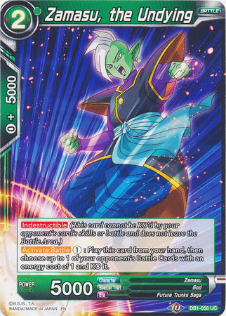 Zamasu, the Undying - DB1-058 - Uncommon available at 401 Games Canada