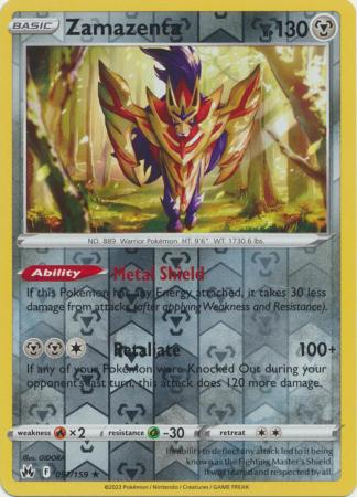 Zamazenta - 097/159 - Holo Rare - Reverse Holo available at 401 Games Canada