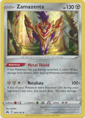 Zamazenta - 097/159 - Holo Rare available at 401 Games Canada